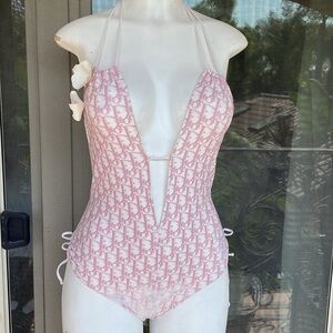 Dior Pink Monogram One Piece Swimsuit